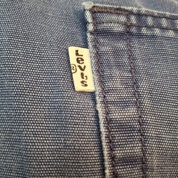 Men's Levi’s 514 Thrashed Sun Faded Pants Vintage Cotton Canvas Patched Distress - Picture 3 of 16